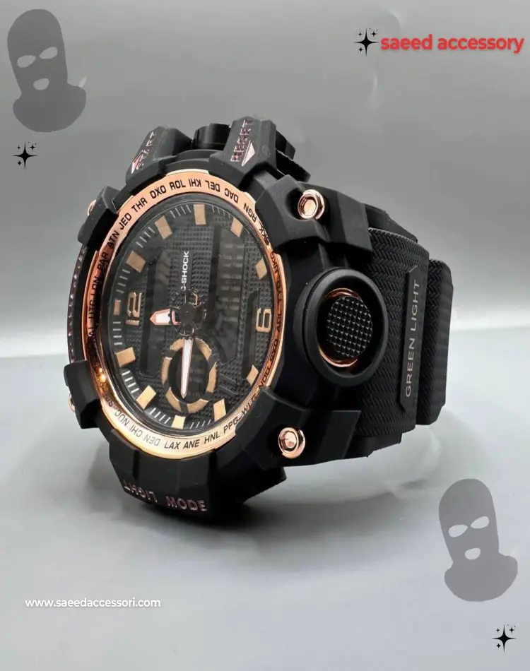 ساعت جی شاک G-SHOCK مشکی نوار مسی